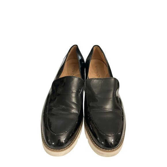 Vionic Kensley Womens Size 10 Black Patent Leather Loafers shoes - Picture 2 of 8